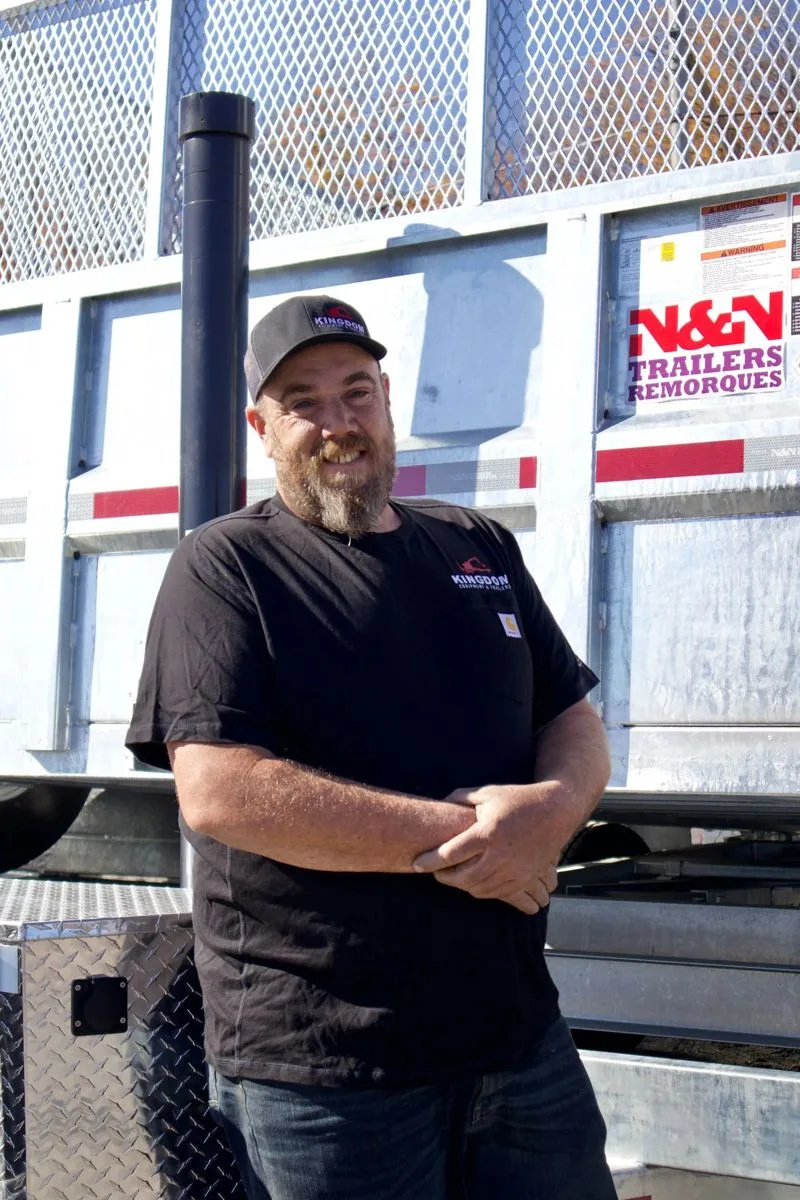 Jayme Rossier, Service Technician at Kingdom Equipment & Trailers in Danville, VT