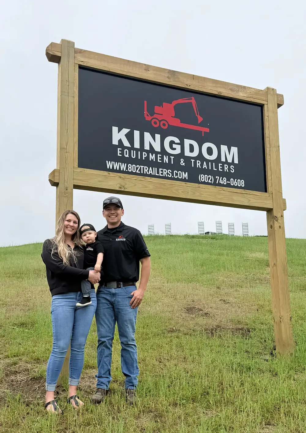 Jack and Courtney Beauparlant, Owners of Kingdom Equipment & Trailers in Danville, VT